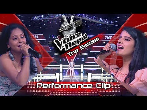 Prekshya Lamsal Vs Geeta Sharma "Kasko Aankha lagyo" -The Battles - The Voice of Nepal Season 2