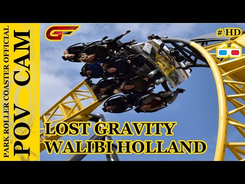 3D Anaglyphe - Lost Gravity - On Ride / POV CAM - Walibi Holland