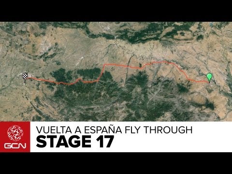 Vuelta A España 2013 Stage 17 Preview - Google Earth Fly Through