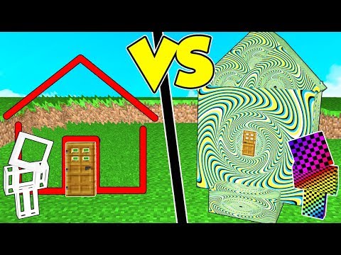 CASA INVISIBILE contro CASA ILLUSIONE OTTICA su MINECRAFT!