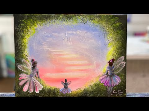 How To Paint “FLOWER FAIRIES”  acrylic tutorial #art #painting #acrylicpainting  #fantasy #how