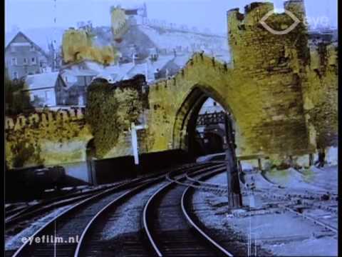 Conway Castle - Panoramic View of Conway on the L. & N.W. Railway