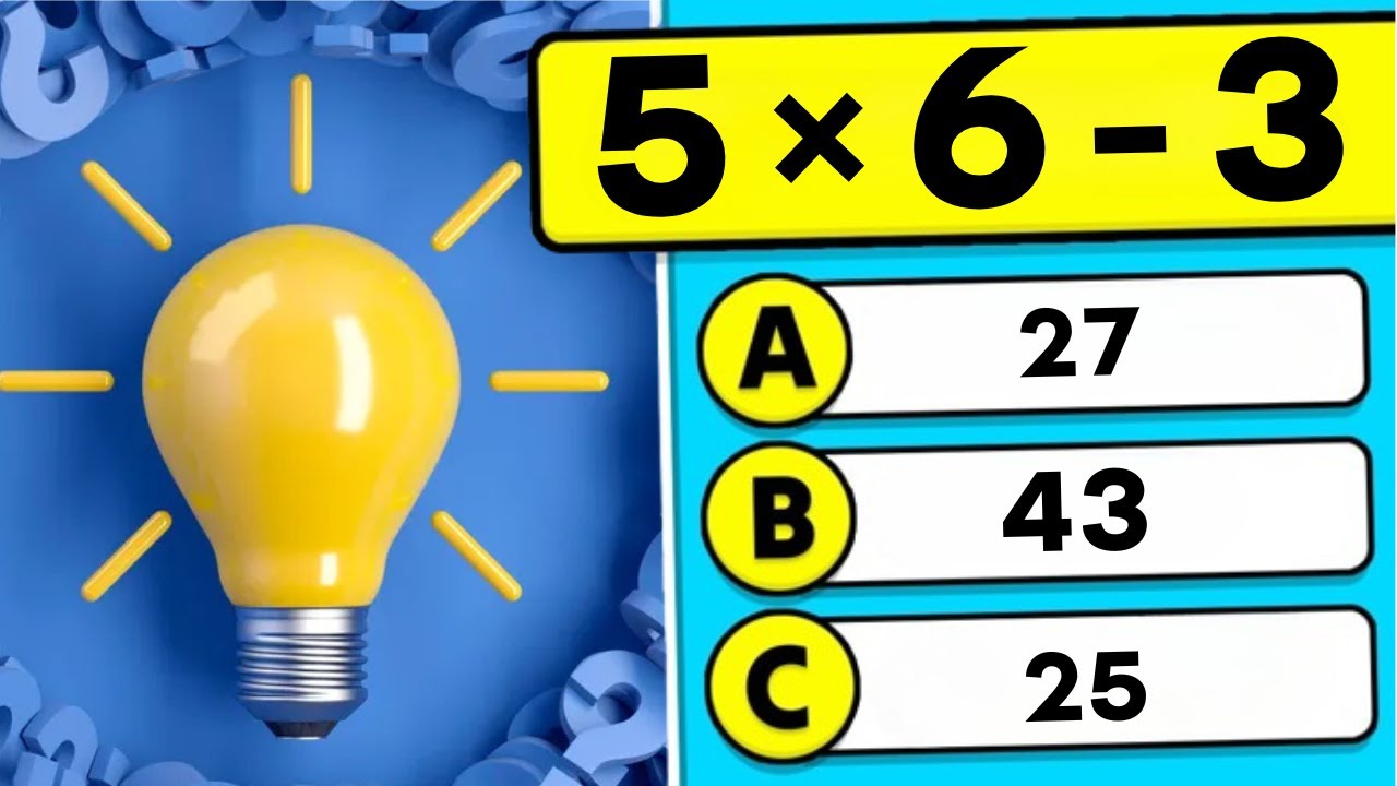 The Ultimate Math Quiz! ➗✖️ 🧠  [QUIZ] Brain Sprint