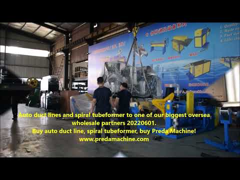 Auto duct lines and spiral tubeformer to one of our biggest wholesale partners abroad 20220601