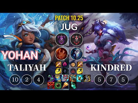 HLE yoHan Taliyah vs Kindred Jungle - KR Patch 10.25