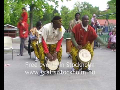 African Drumming & Dancing with Urkraft, Live at Parkleken Blacken, Blackeberg, Stockholm