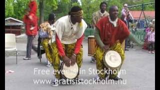 African Drumming & Dancing with Urkraft, Live at Parkleken Blacken, Blackeberg, Stockholm