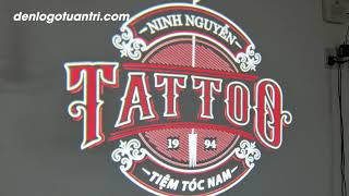 èn chiếu logo hình ảnh sắc nét, mẫu chiếu logo Tattoo độc đáo và cuốn hút