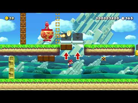 Yoshi goes to driving school by sharknado★ 🍄 Super Mario Maker 2 #aev 😶 No Commentary