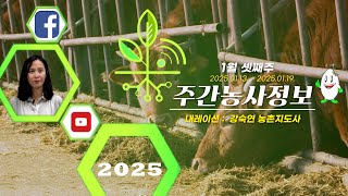 ✨[ 주간농사정보 ] 1월 3째주 (2025. 01. 13. ~ 01. 19.)