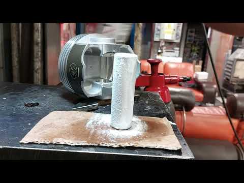Press fit wrist pin installation