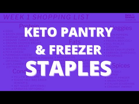 My Keto Pantry Staples │Shopping List for January CLEAN 30 Challenge