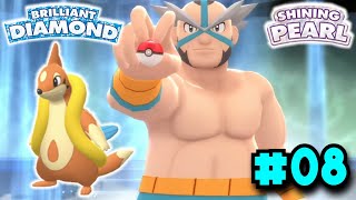 Getting the 4th Gym Badge! Pokemon Brilliant Diamond and Shining Pearl Gameplay Walkthrough Part 8