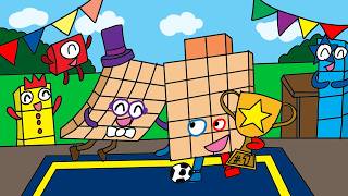 Congratulations Numberblocks 22 becoming the champion | Numberblocks fanmade coloring story