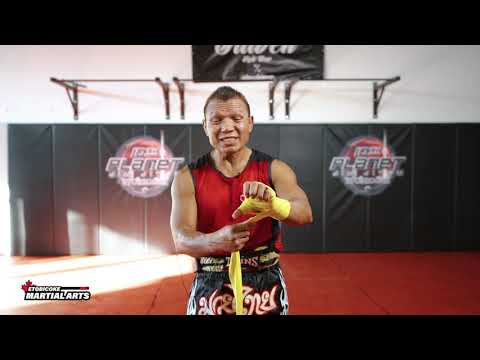 How to wrap your hands for Muay Thai with Ajahn Suchart at 10th Planet Etobicoke