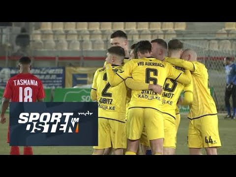 "Alle Neune": VfB Auerbach feiert Rekordsieg gegen Tasmania Berlin | Sport im Osten | MDR
