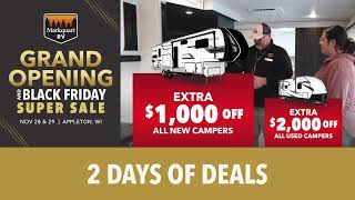 Grand Opening and Black Friday Sale - Markquart RV Appleton | Nov 28 - 29, 2025