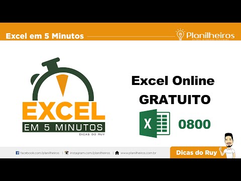 EXCEL em 5 Minutos - Excel Online e Gratuito