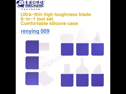 Miếng tách nạy màn hình điện thoại đa năng MECHANIC RenYing009 (bộ 9 miếng)