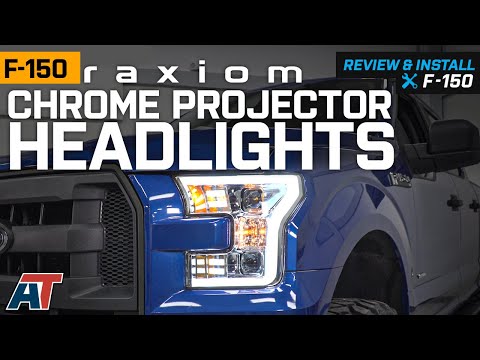 2015-2017 F150 Raxiom Chrome Projector Headlights Review & Install