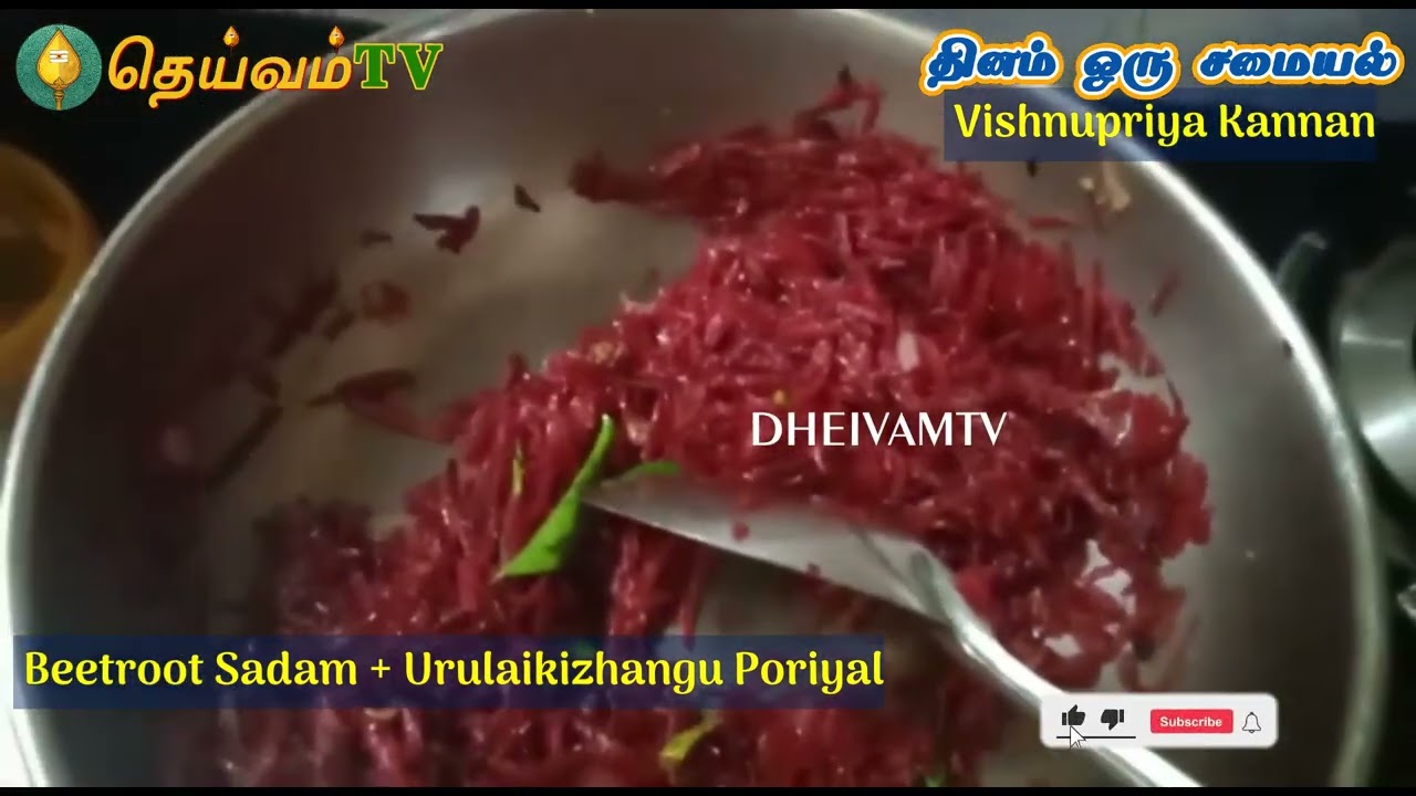 Beetroot Sadam Recipe In Tamil | Beetroot Rice Recipe In Tamil
