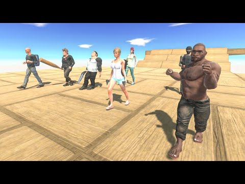 MODERN NEIGHBORS attack ROCKY ARBS Animal Revolt Battle Simulator