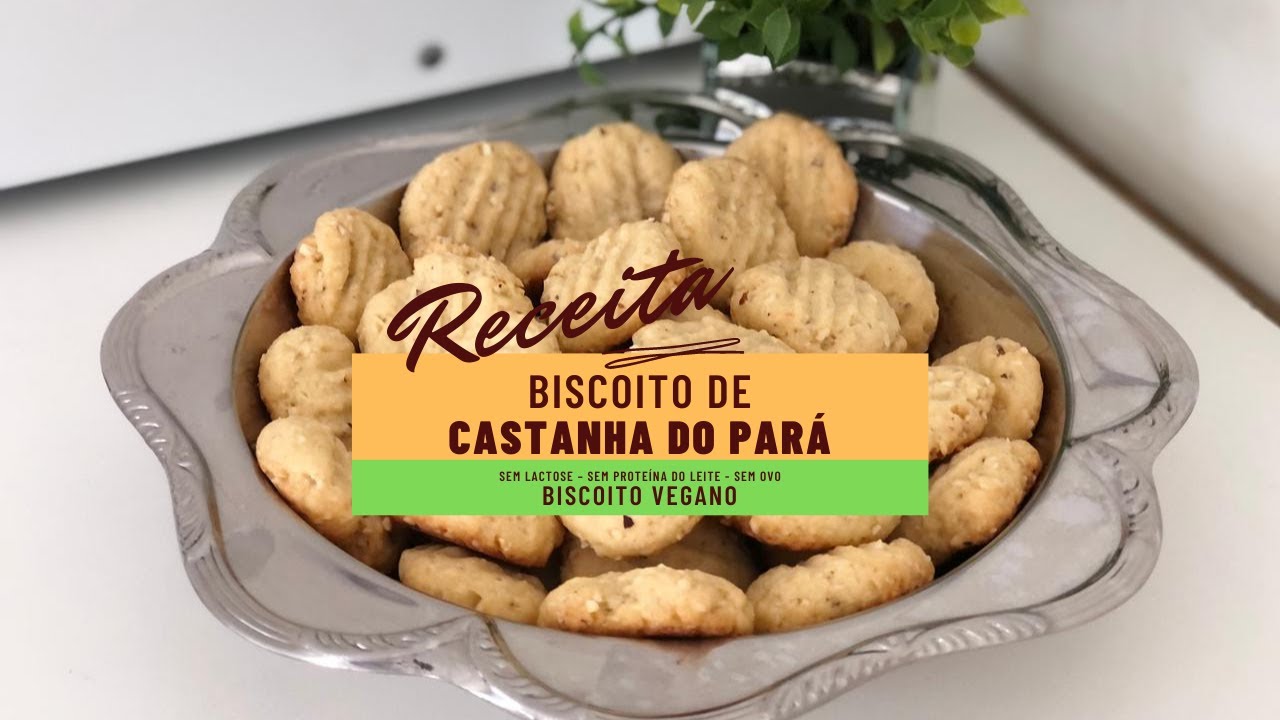 Biscoito de Castanha do Pará | Biscoito Vegano -  Sem Lactose – Sem Proteína Do Leite – Sem Ovo