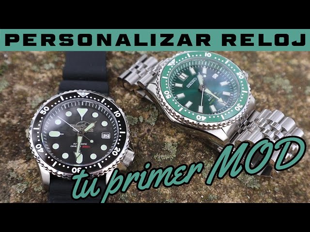 Vídeo relacionado con Saharuse Reloj de Pulsera Buceo con Esfera Textura caótica, Accesorios sin Caras Luminosas for Movimiento mecánico NH35 NH36, 28,5mm, 1 ud(Light Gray)