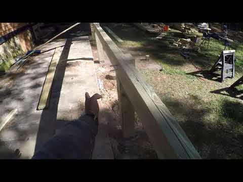 How to build a deck by yourself. Part 3, installing beams and joists