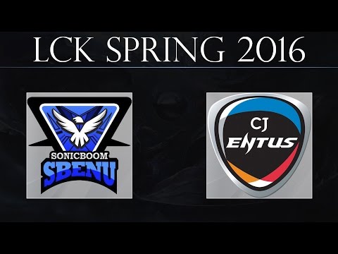 SBENU vs CJ G2 | SBENU Sonicboom vs CJ Entus Game 2 (21.01.2016) | LCK Spring 2016