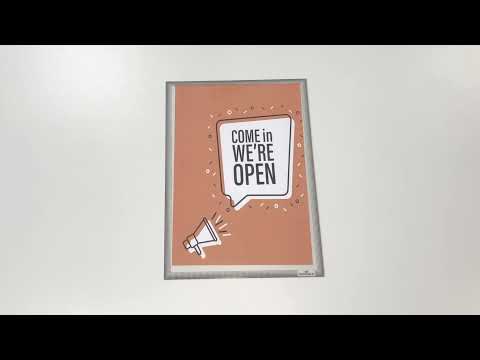 Infoficka Durable Statisk Vidhäftning Antracitgrå A4 5st - Youtube manufacturer video 2