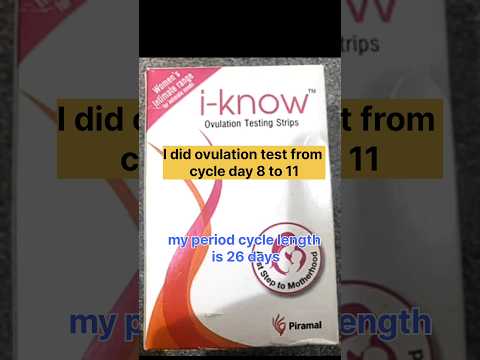How i found my ovulation date? i-know ovulation kit | results😇#shorts #ovulation #viral