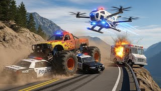 Download lagu Monster Truck Rampage Crushes Police Cars mp3 Download lagu Monster Truck Rampage Crushes Police Cars mp3