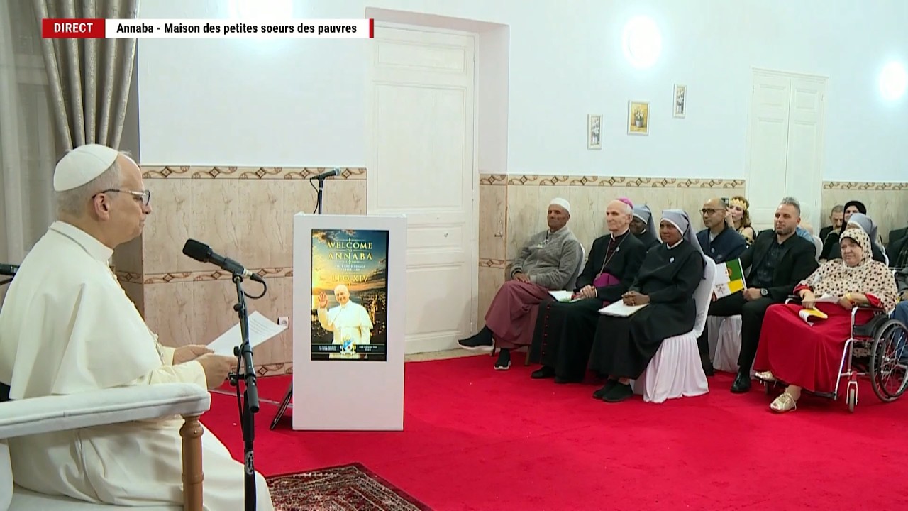 Annaba : Le pape Léon XIV visite la maison de retraite de l'église Saint-Augustin