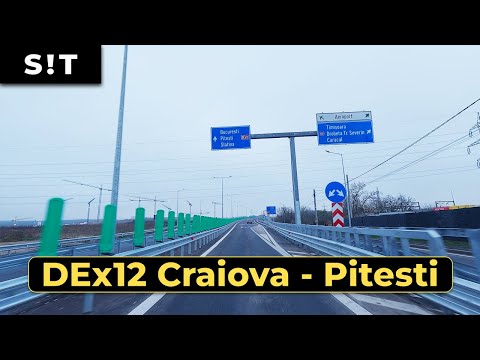 DEx12 Craiova – Pitesti 🚗 Drum expres in ceata si nori | Trafic real | 56 min