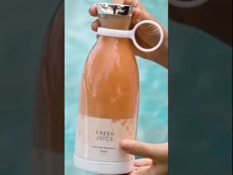 Blend your favorite fruits on-the-go with this Portable Electric Wireless Mini Fruit Blender Juicer