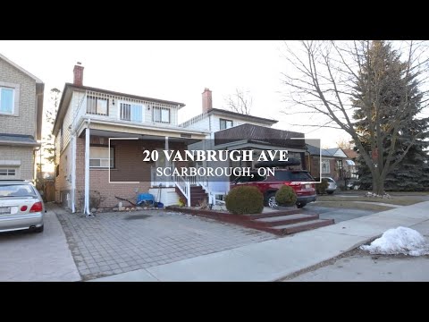 20 Vanbrugh Ave, Scarborough, ON