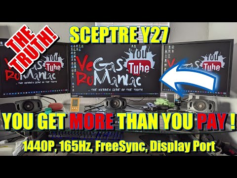 Best Gaming Monitor on the Budget, 1440P, 165Hz, 1ms response time, Free-Sync all for just $200.