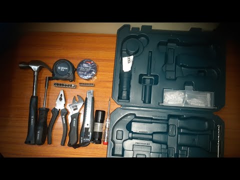 Bosch 108-Piece All-in-One Hand Tool Kit – Durable & Portable Case