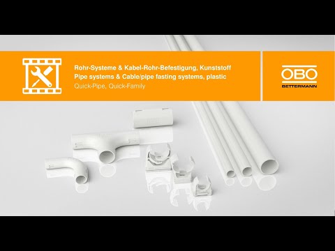 Quick-Pipe kábel- és kábelrögzítő rendszerek