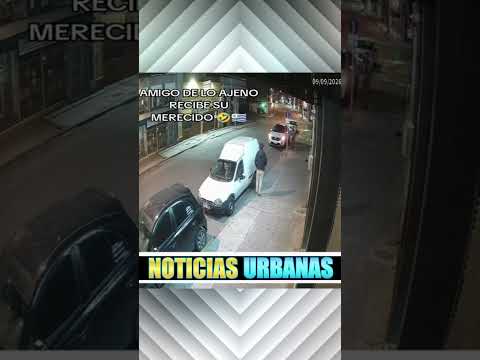Un hombre pretendía hurtar un vehículo estacionado en la vía pública. #polémica #noticias