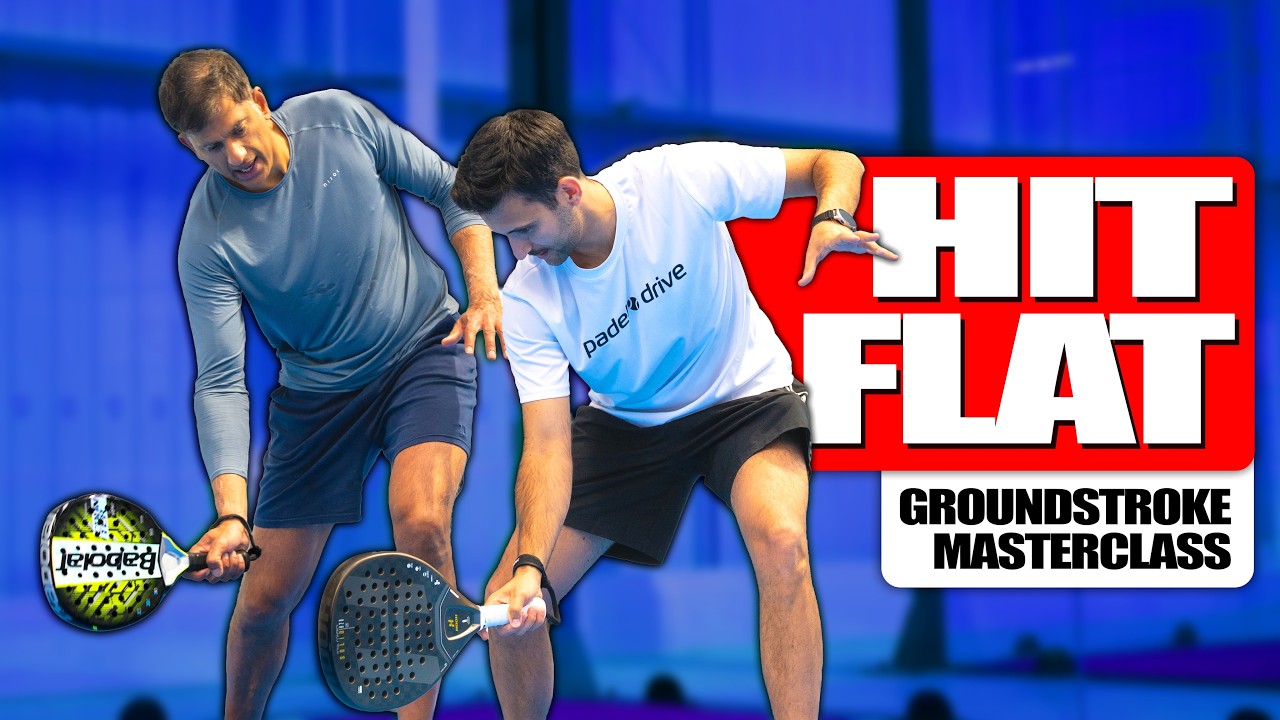 Flat groundstrokes and defensive timing