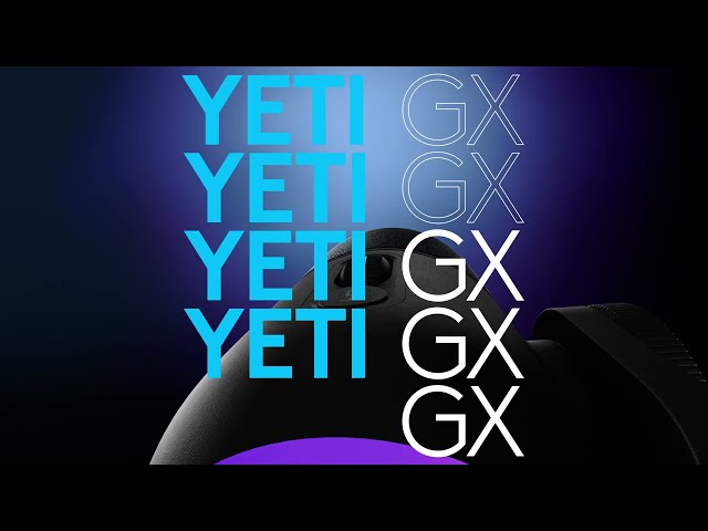 Logitech G Yeti GX Micrófono de Superficie Negro video