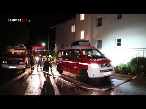 Heftige Gewitter mit lokalem Starkregen sorgen für Einsätze der Feuerwehren