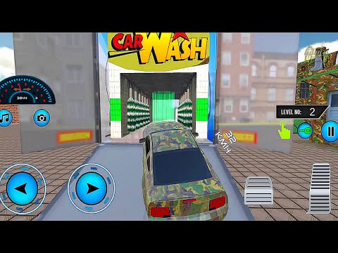 Grand Army Vehicles Transporter Truck: Truck Army Car Wash Sim - Android Gameplay
