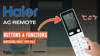 Haier AC Remote Buttons & Functions (Model No: YR-HJ) | Heat Pump Remote Guide