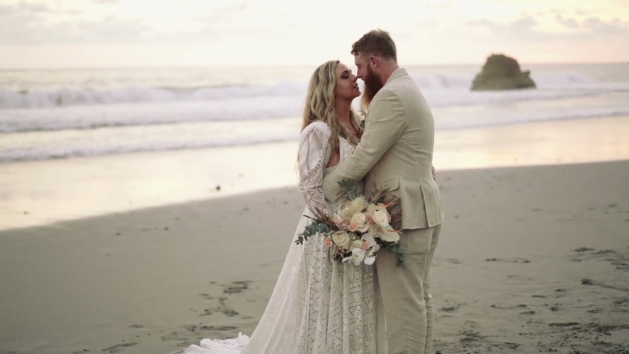 Beige Bohemian Wedding • Carsen + Stephen