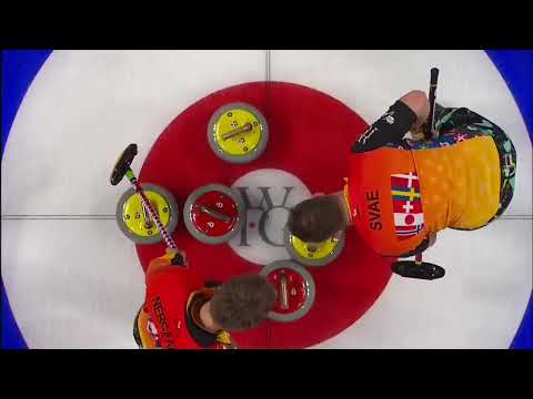 When neither team wants to win the measurement (Kevin Koe vs Thomas Ulsrud, 2017 Continental Cup)