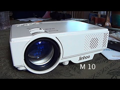 Cheap Mini Projector Jin Hoo Projector  M10  - Overview, Demo & Review - Special Wall Paint