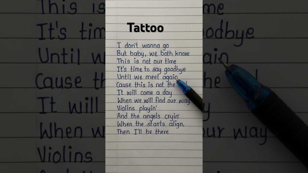 Loreen ~ Tattoo song 🎶 lyrics #tattoo #loreen #loreentattoo #lyrics #song #trending